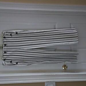 Trina Turk Woman's Striped Dress Pants in Black and White